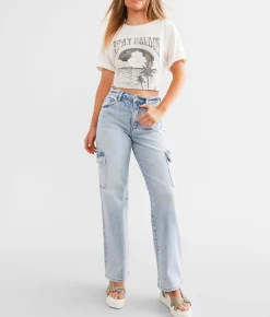 Flying Monkey Ultra High Rise Cargo Stretch Jean Paulette Clearance