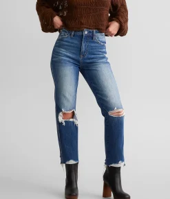 Jeans|Bottoms | Flying Monkey Ultra High Rise Cropped Straight Jean Wellbeing
