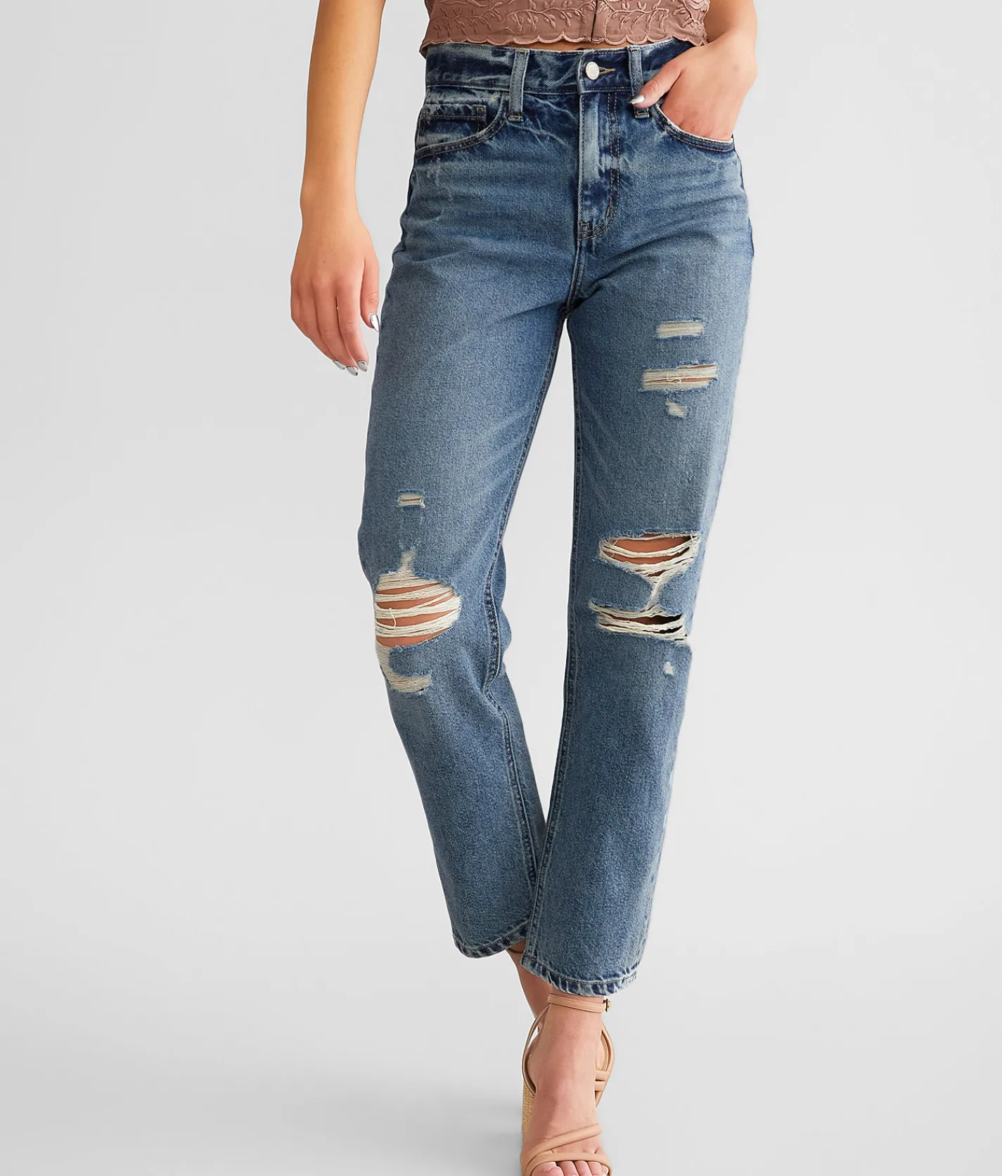 Jeans|Bottoms | KanCan Signature Ultra High Rise 90s Cropped Straight Jean Andi