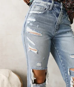 Jeans|Bottoms | Flying Monkey Ultra High Rise Straight Jean Solitude