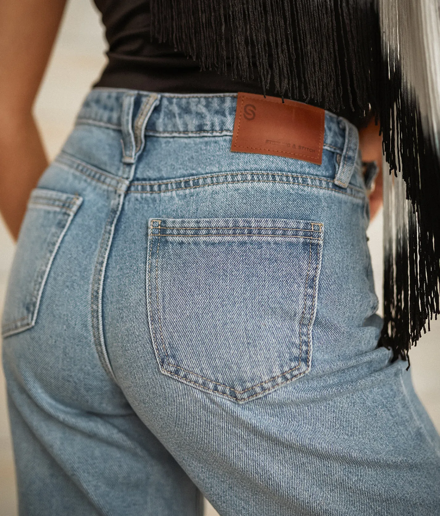 Jeans|Bottoms | Sterling & Stitch Ultra High Rise Wide Leg Jean Light Wash
