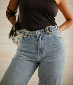 Jeans|Bottoms | Sterling & Stitch Ultra High Rise Wide Leg Jean Light Wash