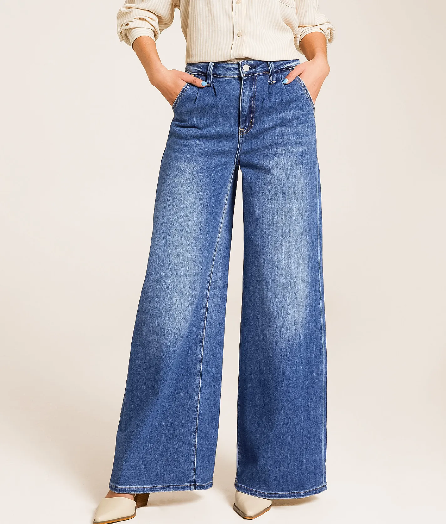 Jeans|Bottoms | Flying Monkey Ultra High Rise Wide Leg Stretch Jean Arosa