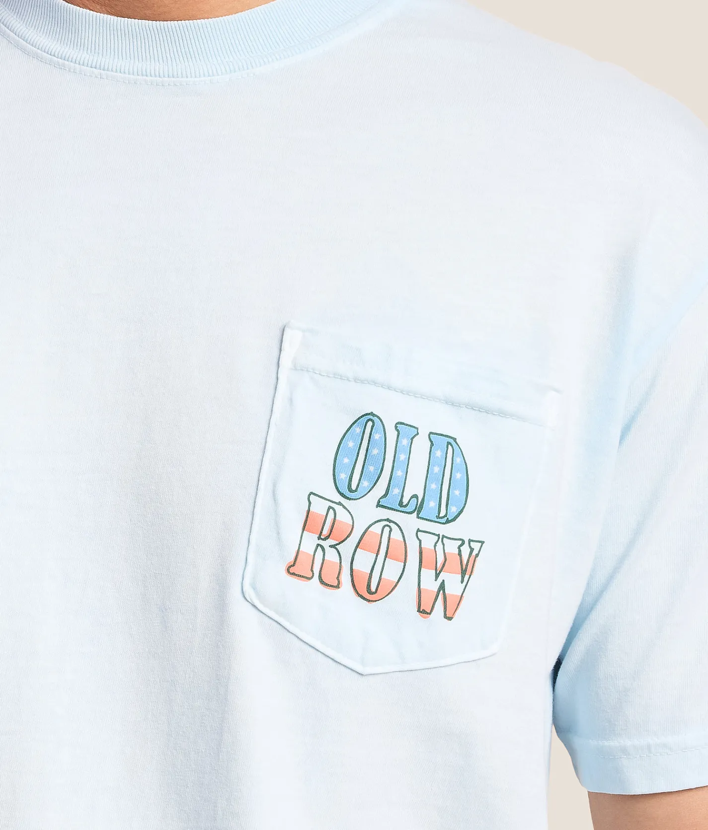 Tops|Graphic T-Shirts | Old Row Uncle Sam Party T-Shirt Chambray