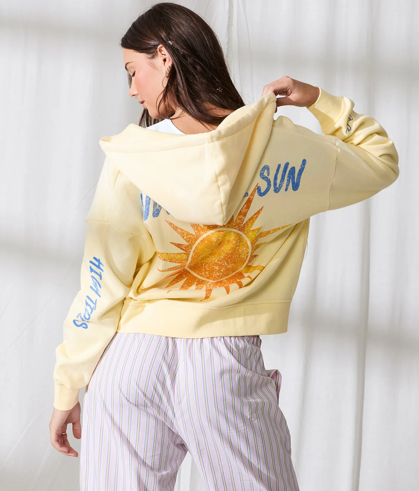 33 Coastal Under The Sun Hoodie Double Cream Outlet
