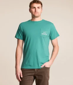 Tops|Graphic T-Shirts | Fieldstone Underwater Bass T-Shirt Seafoam