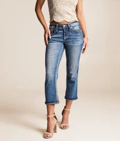 Jeans|Bottoms | Miss Me Universal Capri Stretch Cuffed Jean K1373