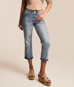 Jeans|Bottoms | Miss Me Universal Capri Stretch Cuffed Jean M383