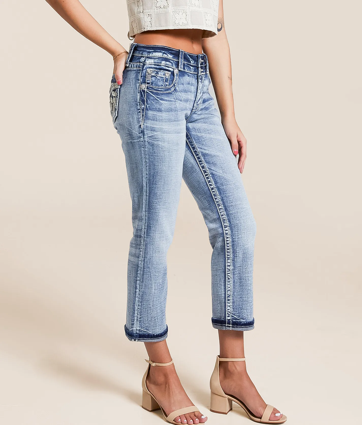 Miss Me Universal Capri Stretch Jean M1030 Best