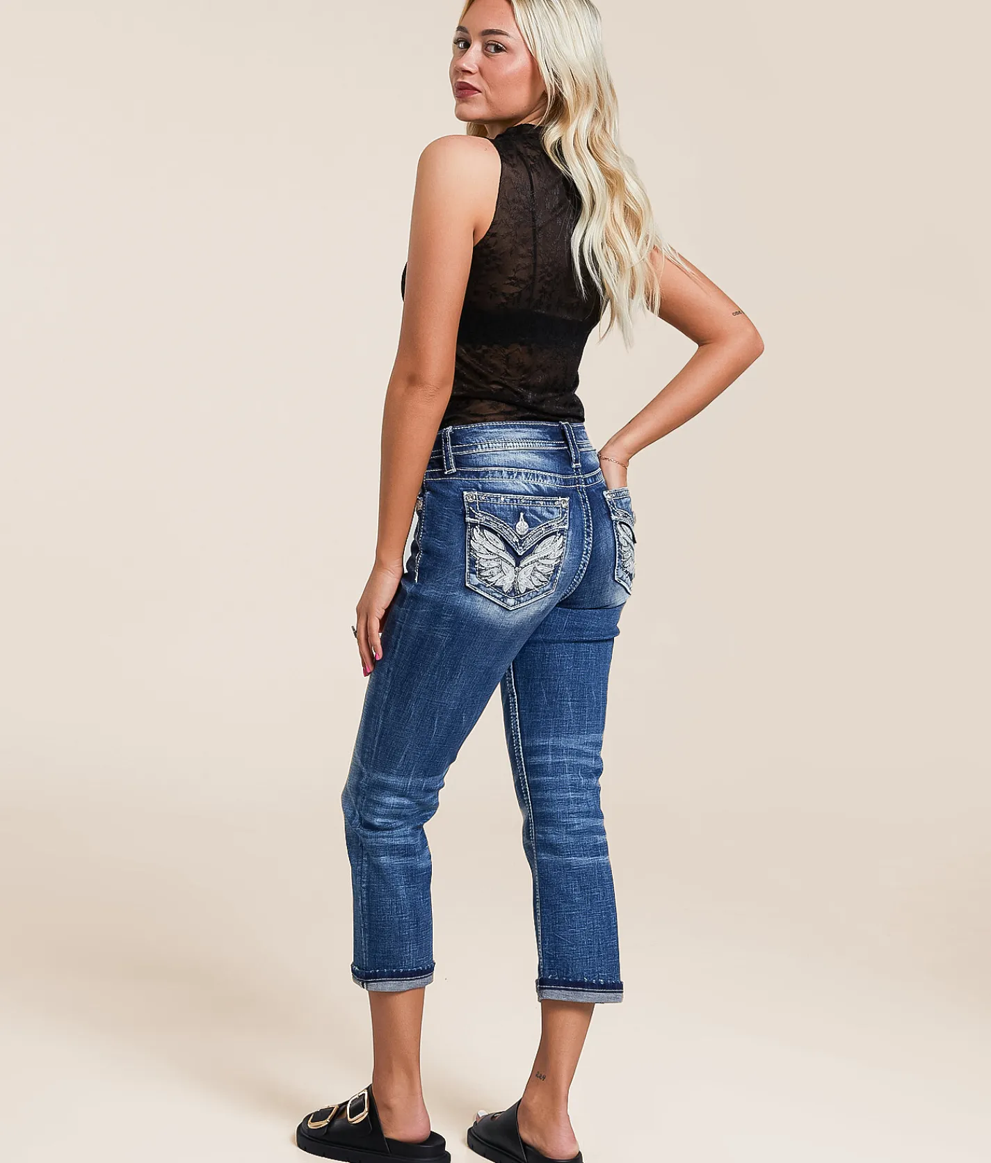 Jeans|Bottoms | Miss Me Universal Capri Stretch Jean K1201C