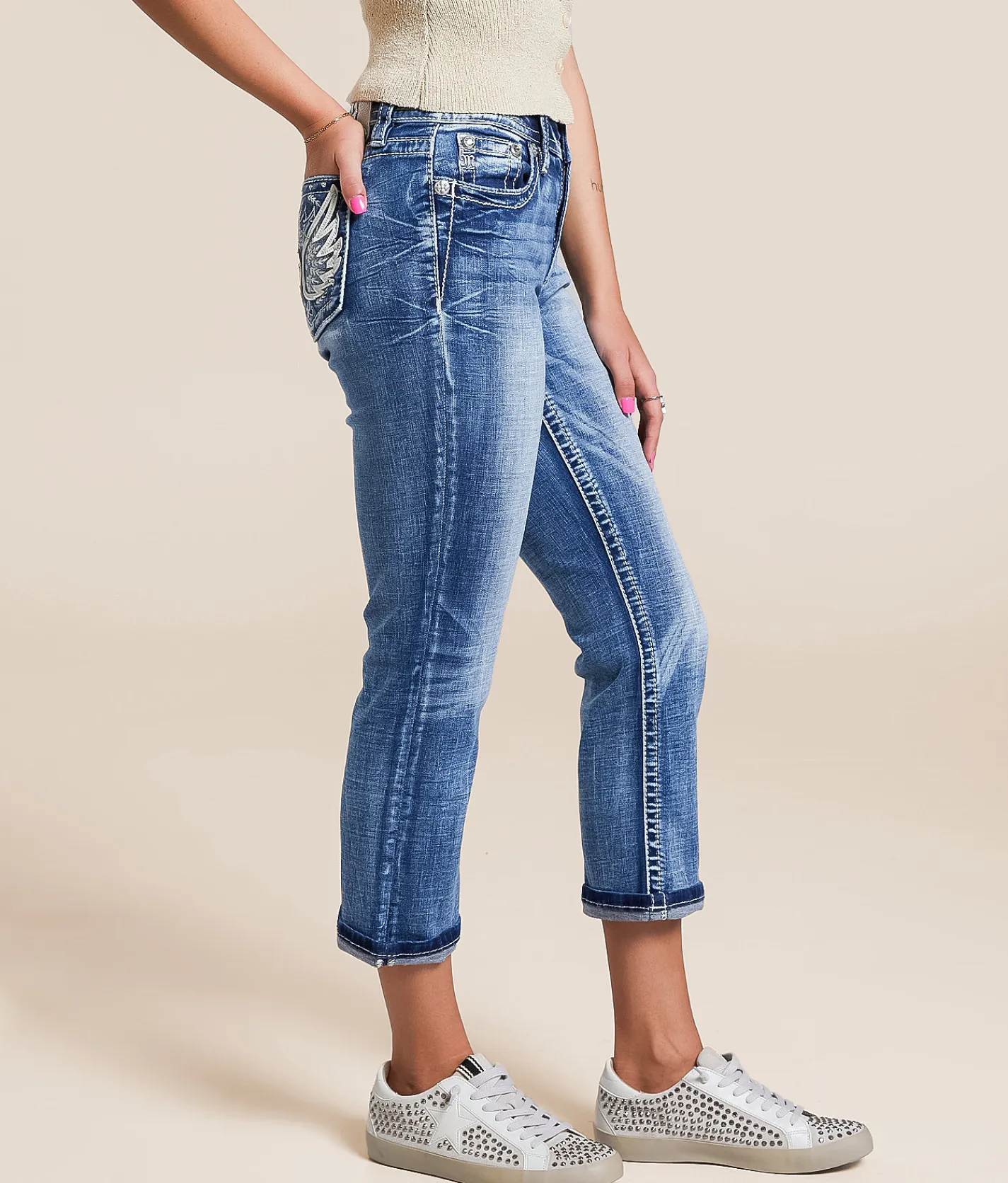 Jeans|Bottoms | Miss Me Universal Capri Stretch Jean M835