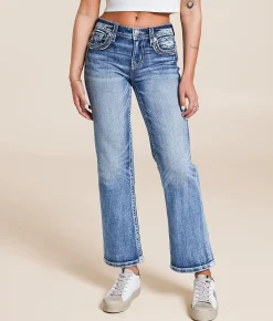 Miss Me Universal Cropped Straight Stretch Jean M819C Hot
