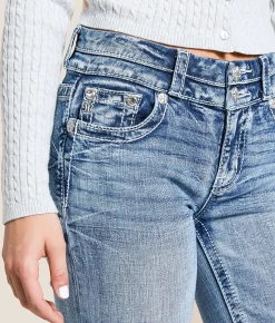 Jeans|Bottoms | Miss Me Universal Straight Stretch Cuffed Jean M383