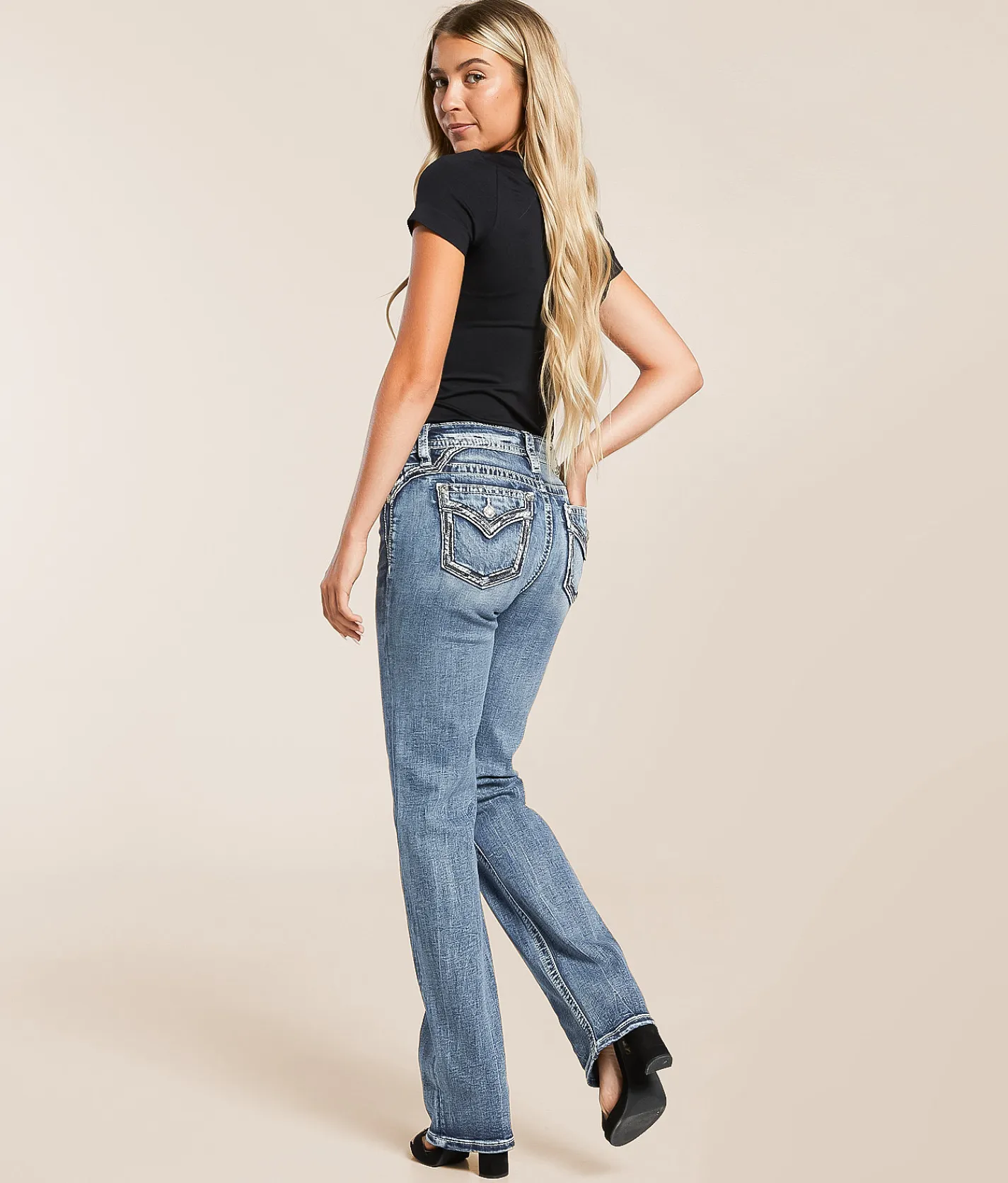 Bottoms | Miss Me Universal Straight Stretch Jean K1486