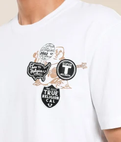 Tops|Graphic T-Shirts | True Religion University T-Shirt Optic White