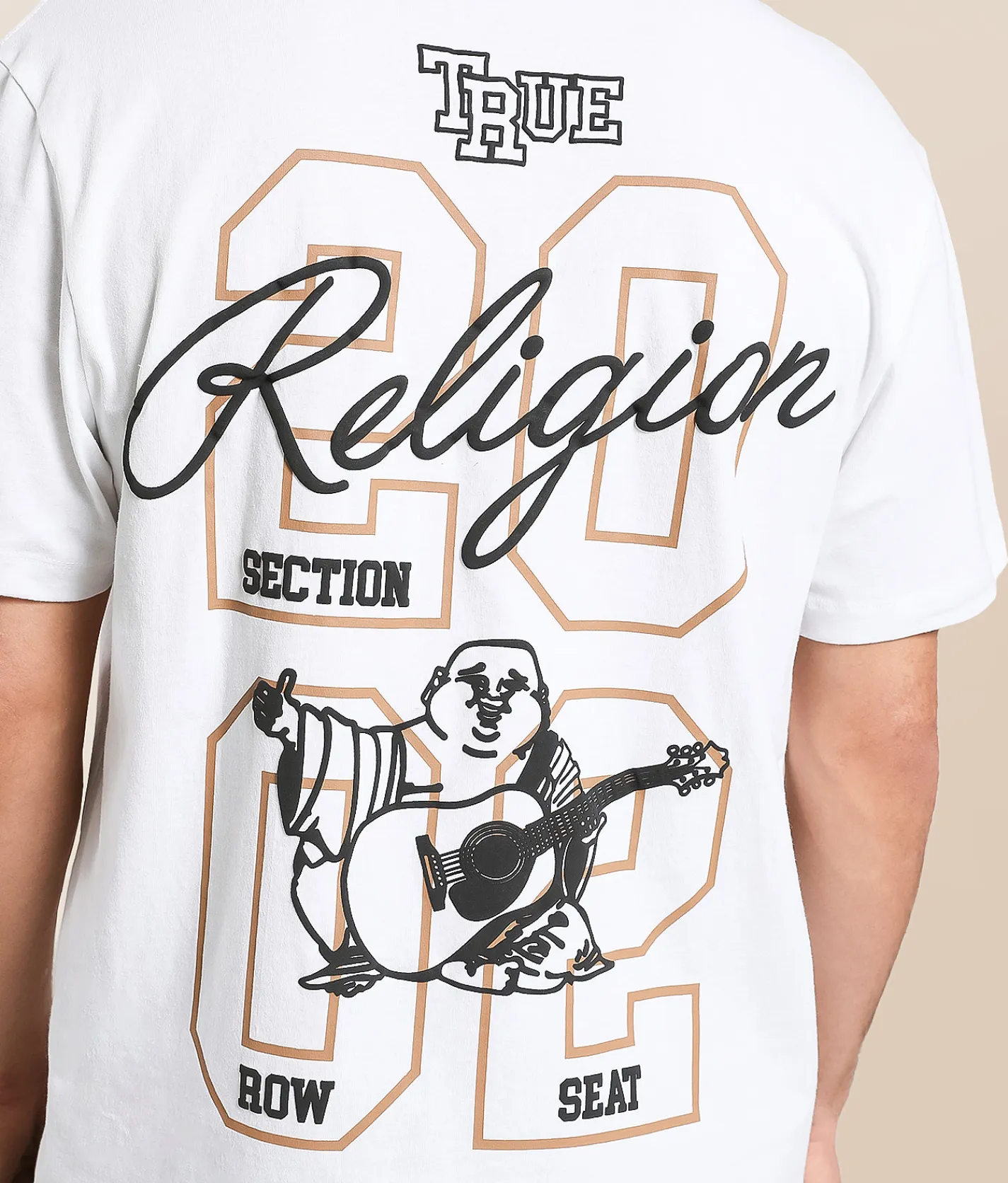 Tops|Graphic T-Shirts | True Religion University T-Shirt Optic White