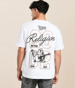 Tops|Graphic T-Shirts | True Religion University T-Shirt Optic White
