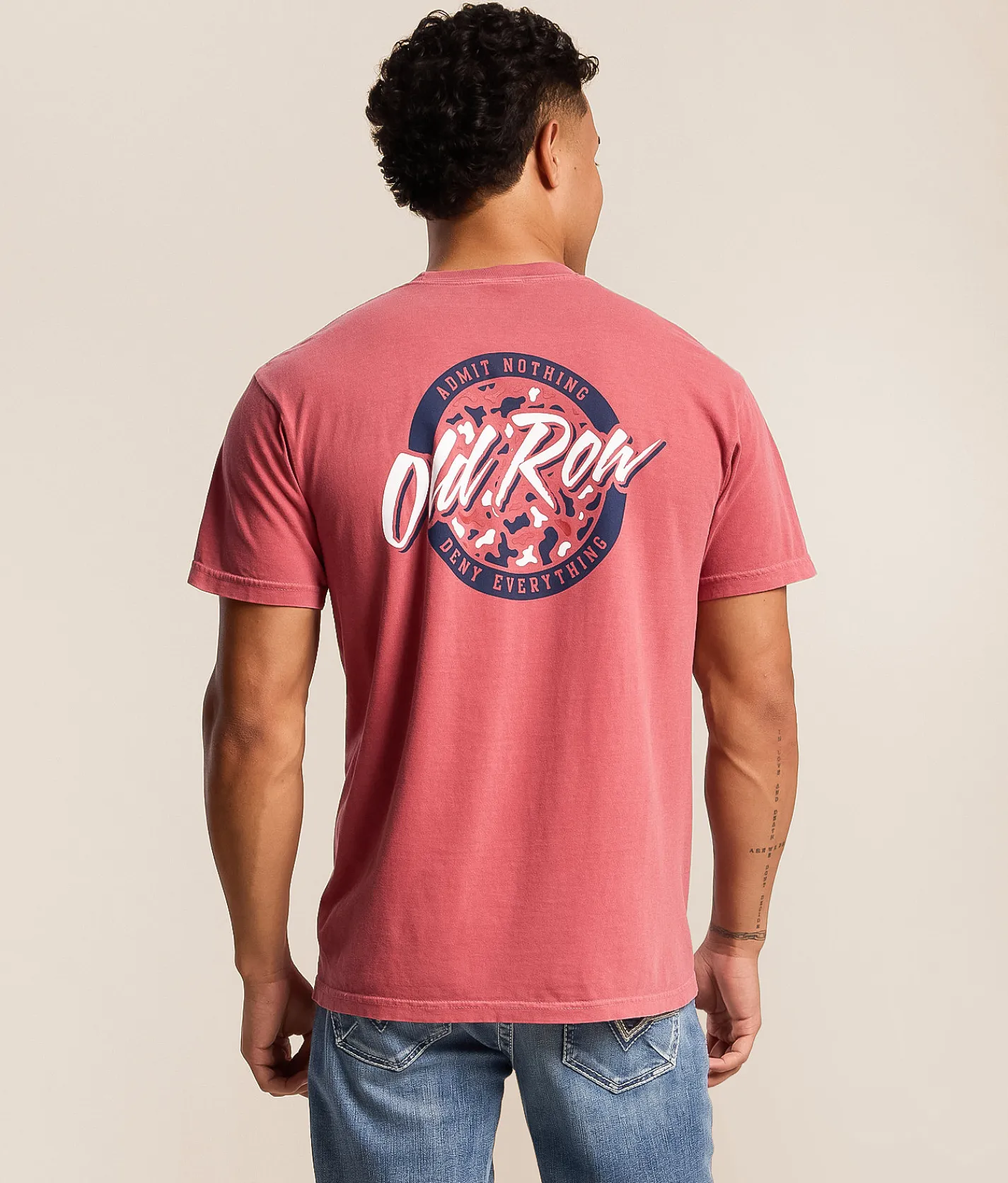 Tops|Graphic T-Shirts | Old Row USA Camo T-Shirt Crimson