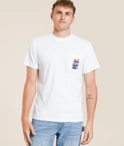 Tops | Old Row USA Drinking Team T-Shirt White