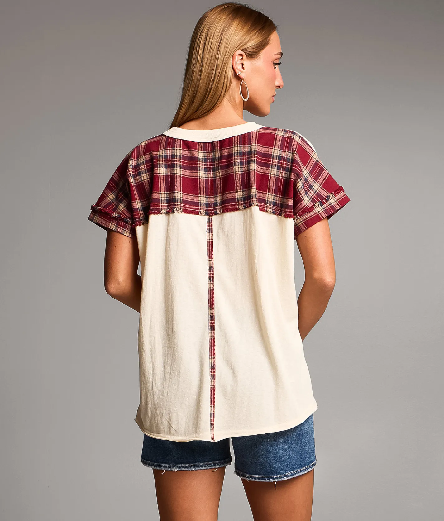 BKE USA Patch T-Shirt Beige Outlet