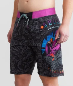 Bottoms|Swimwear | Sullen Vacation Time Stretch Boardshort Charcoal