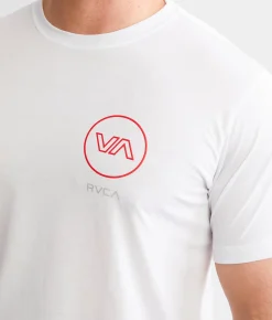 RVCA VA Duals Sport T-Shirt White Hot
