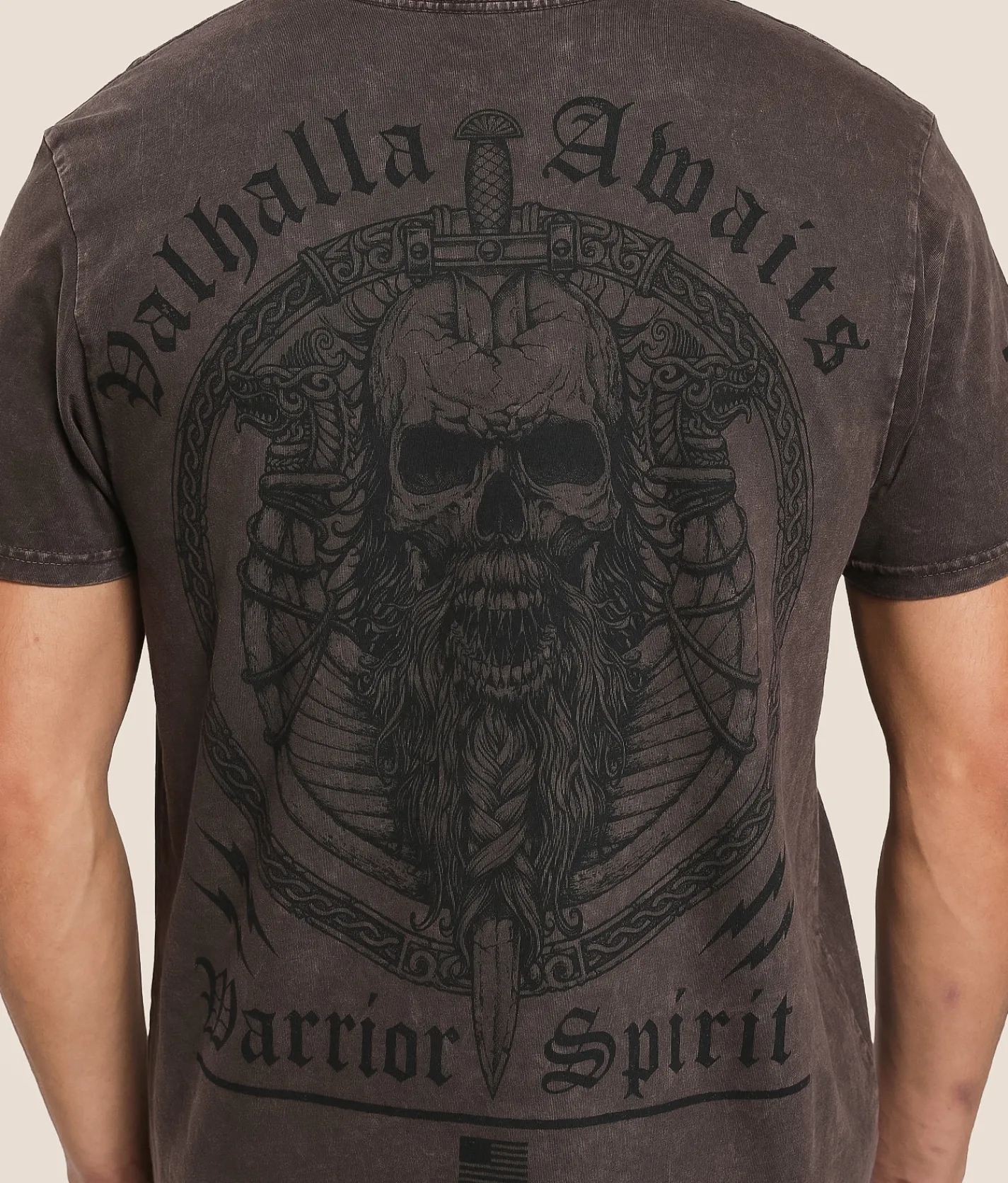 Tops|Graphic T-Shirts | Howitzer Valhalla Awaits T-Shirt Dematisse Mineral Wash