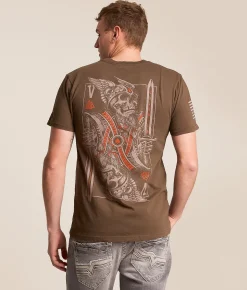 Tops|Graphic T-Shirts | Howitzer Valhalla Card T-Shirt Wren