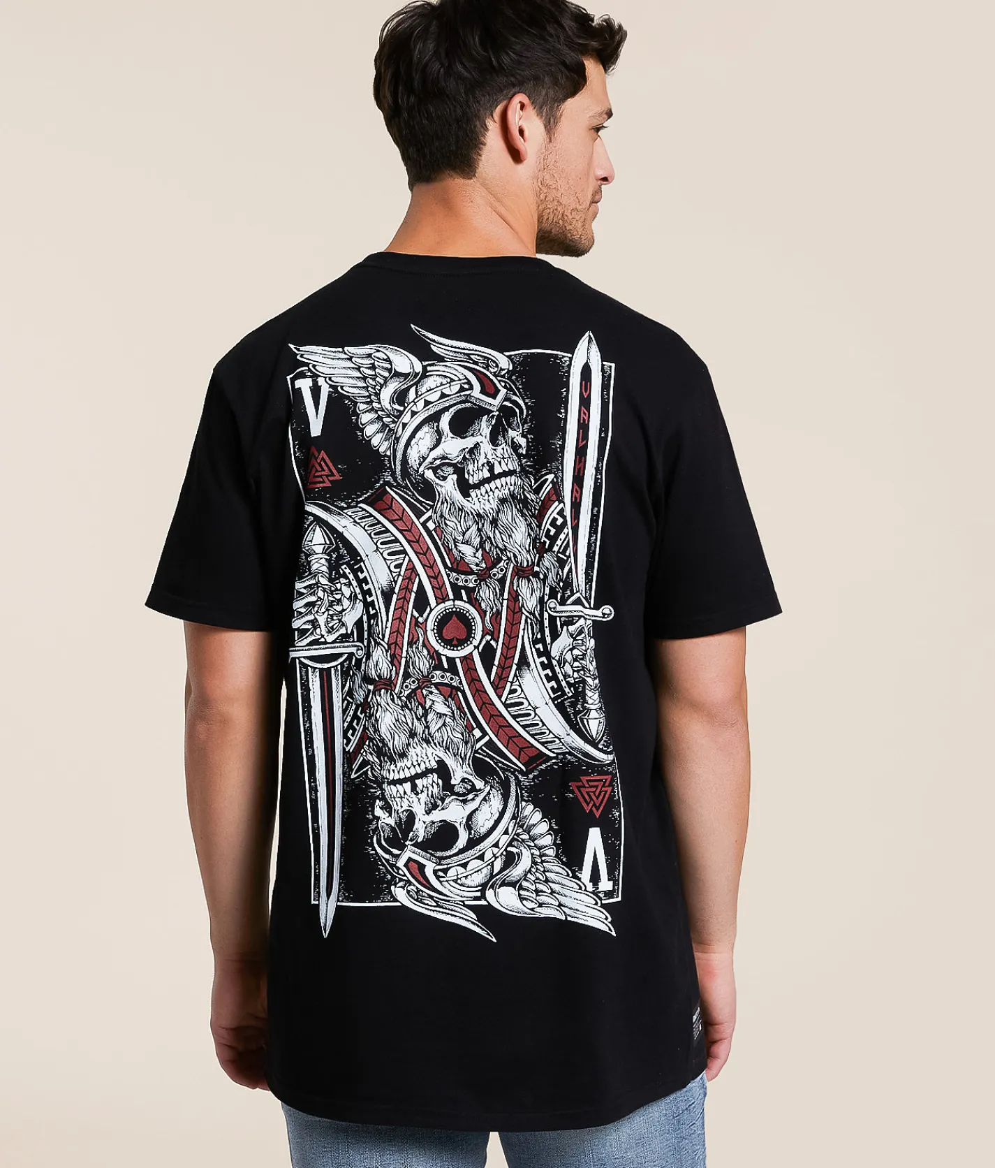 Howitzer Valhalla Card T-Shirt Black New