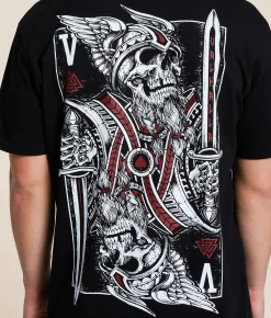 Howitzer Valhalla Card T-Shirt Black New