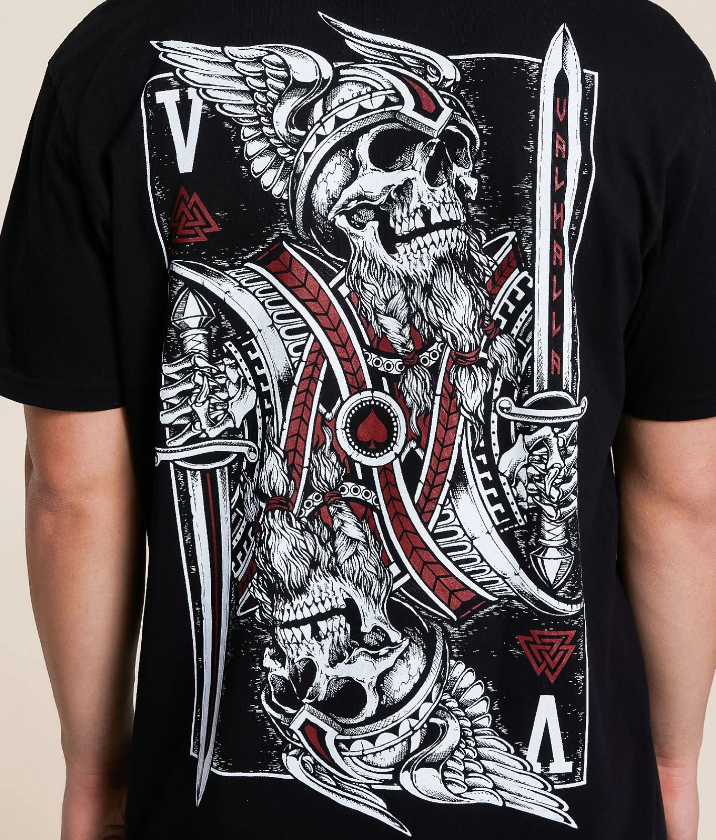 Howitzer Valhalla Card T-Shirt Black New