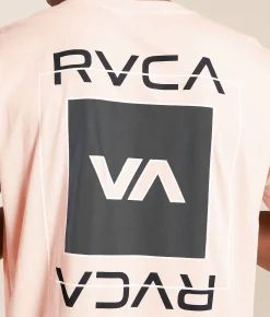 Tops|Graphic T-Shirts | RVCA VA Overlay T-Shirt Peach