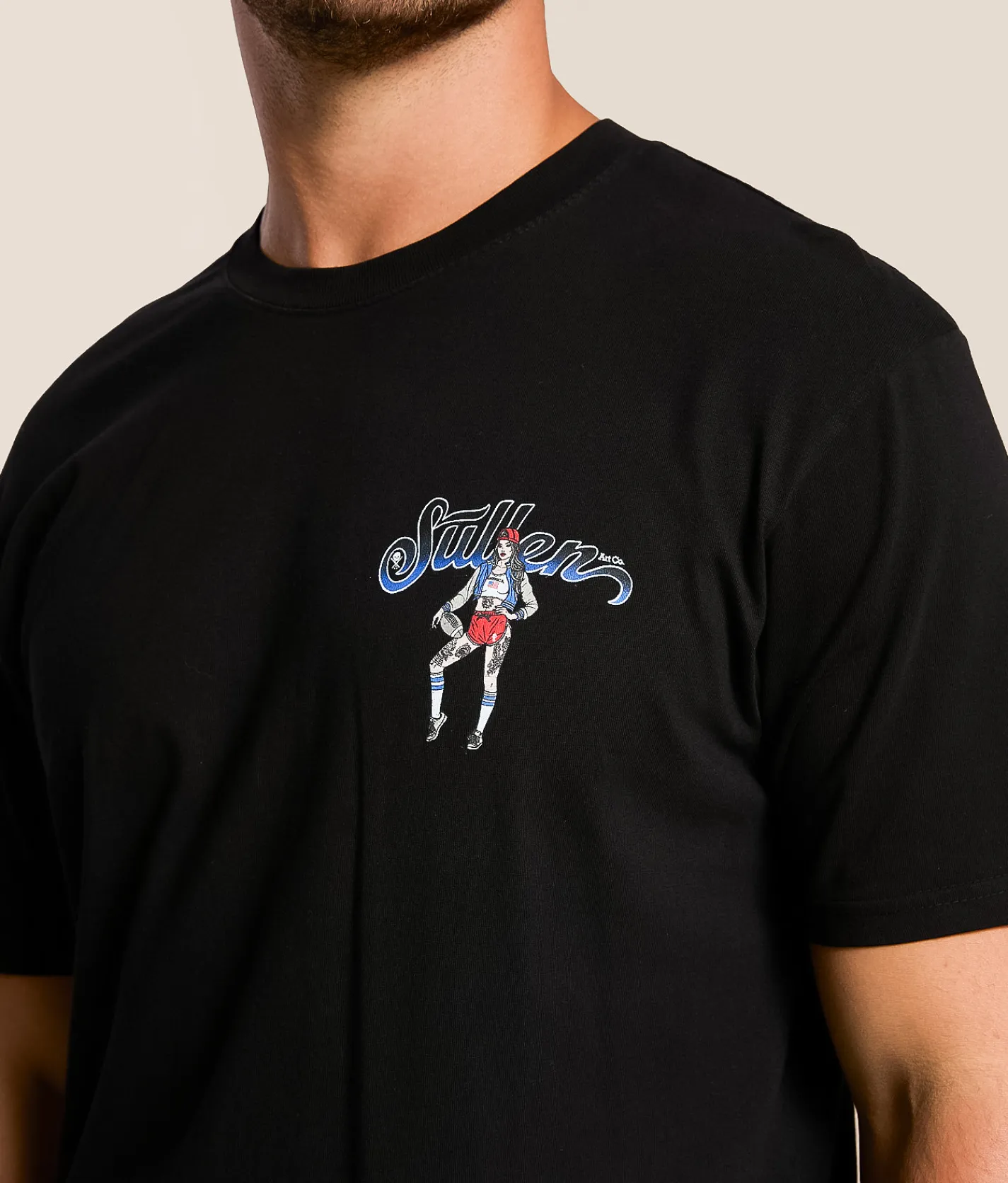 Tops|Graphic T-Shirts | Sullen Varsity Blues T-Shirt Jet Black
