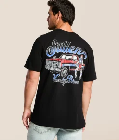 Tops|Graphic T-Shirts | Sullen Varsity Blues T-Shirt Jet Black