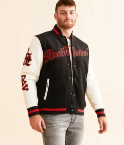 Rock Revival Varsity Jacket Black Best