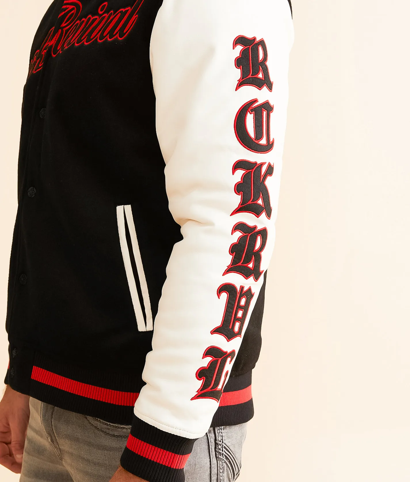 Rock Revival Varsity Jacket Black Best