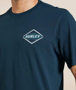 Hurley Velocity T-Shirt Armored Navy New
