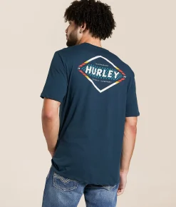 Hurley Velocity T-Shirt Armored Navy New