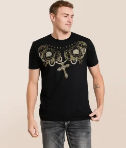 Tops|Graphic T-Shirts | Affliction Velvet Messiah T-Shirt Black
