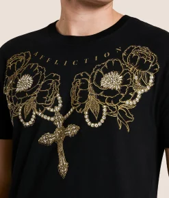 Tops|Graphic T-Shirts | Affliction Velvet Messiah T-Shirt Black