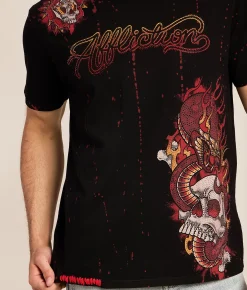 Tops|Graphic T-Shirts | Affliction Velvet Sky T-Shirt Black