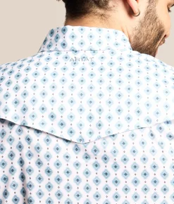 Ariat VentTEK Fitted Western Shirt White Hot