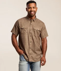 Tops | Ariat VentTEK Fitted Western Shirt Fossil