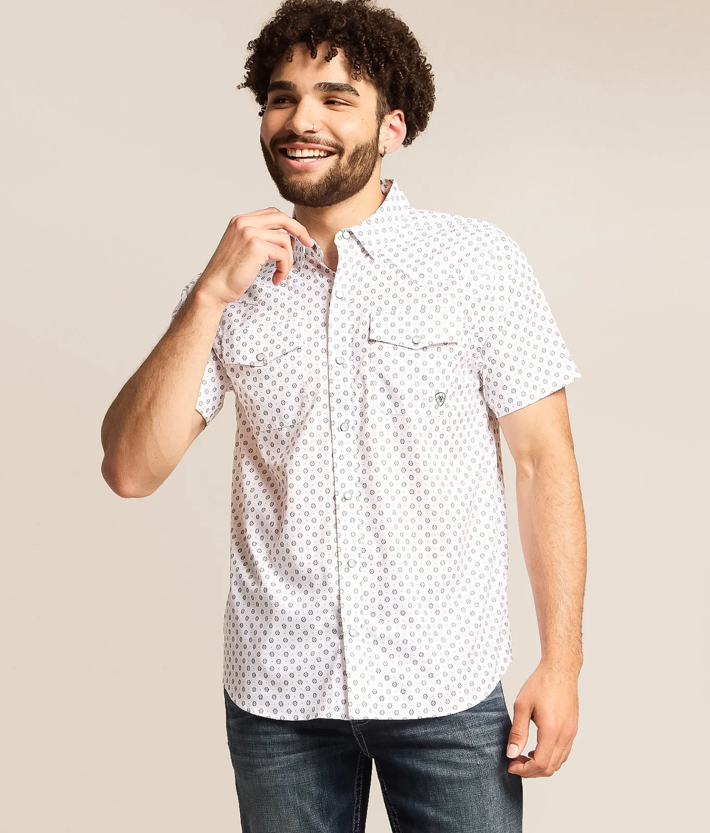 Tops | Ariat VentTEK Fitted Western Shirt White