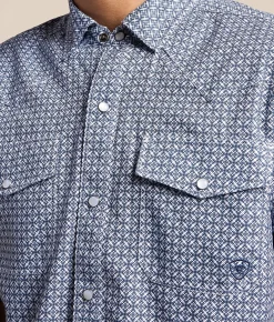 Ariat VentTEK Fitted Western Shirt Tobias Bright White Discount