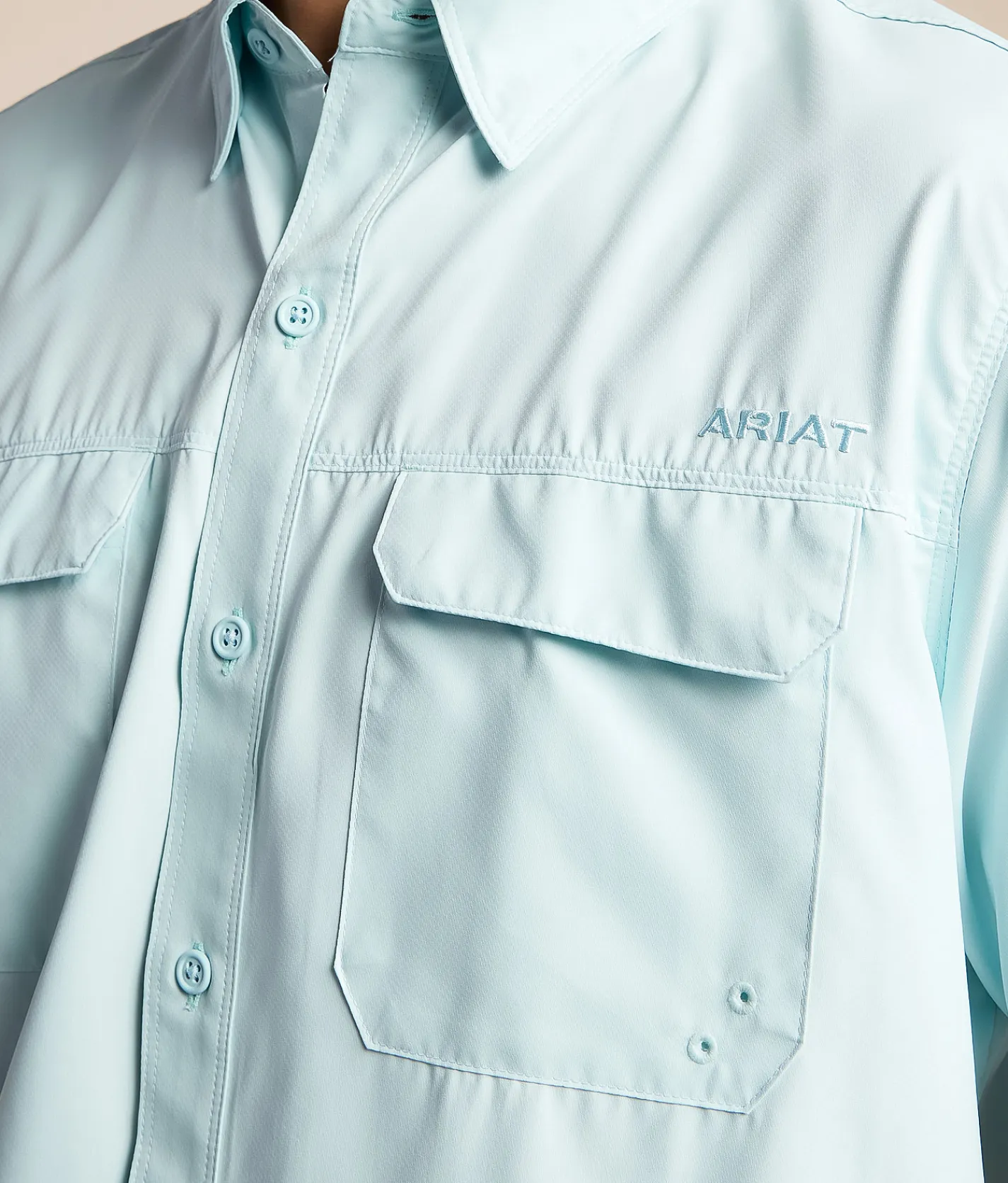 Ariat VentTEK Outbound Fitted Western Shirt Blue Glow Discount
