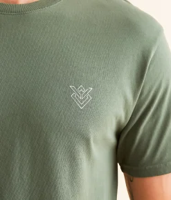 Veece Verbal Vortex T-Shirt Washed Olive Heather Hot
