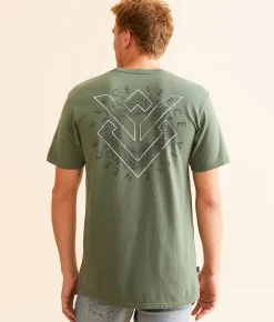 Veece Verbal Vortex T-Shirt Washed Olive Heather Hot