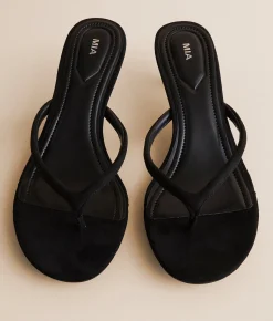 Shoes | Mia Veronikah Kitten Heel Sandal Black