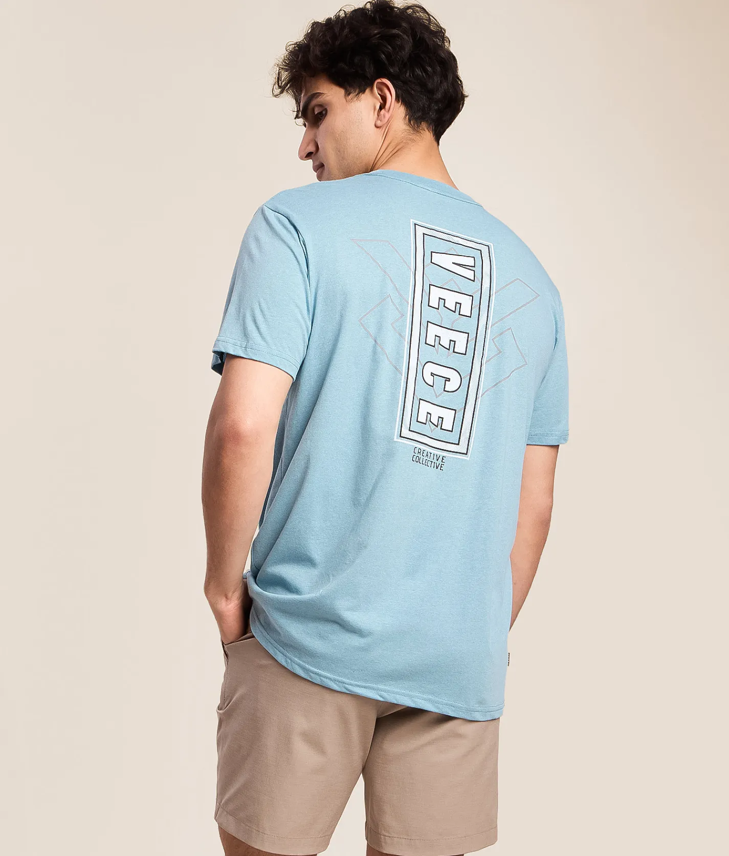 Tops|Graphic T-Shirts | Veece Verticle Wave T-Shirt Storm Blue Ski Blue